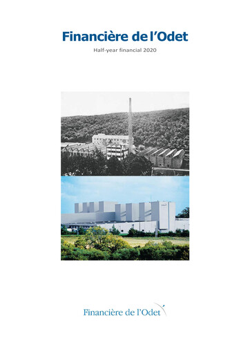 Miniature Compagnie de l'Odet Rapport semestriel 2020-h1