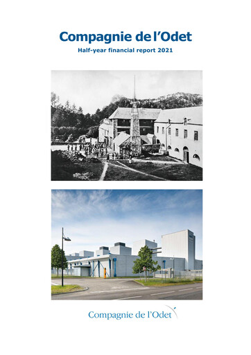 Miniature Compagnie de l'Odet Rapport semestriel 2021-h1