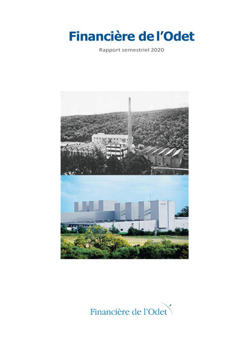 Miniature Compagnie de l'Odet Rapport semestriel 2020-h1