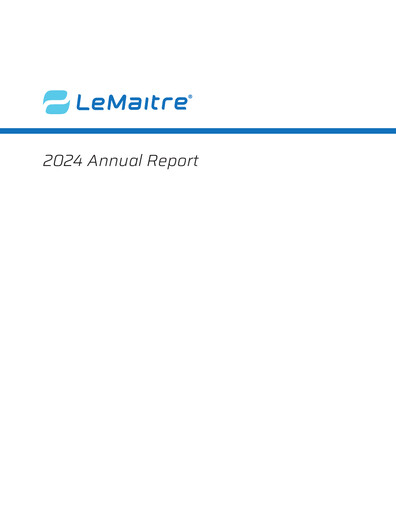 Thumbnail LeMaitre Vascular Annual Report 2024