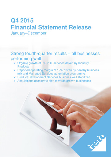 Thumbnail TietoEVRY Financial Statement 2015