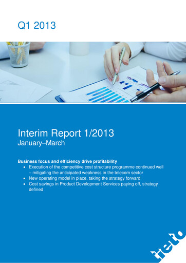 Vorschaubild TietoEVRY Quartalsbericht 2013-q1