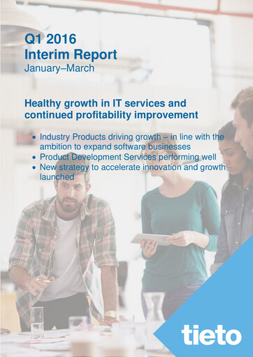 Vorschaubild TietoEVRY Quartalsbericht 2016-q1