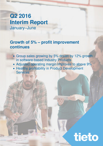 Vorschaubild TietoEVRY Quartalsbericht 2016-q2