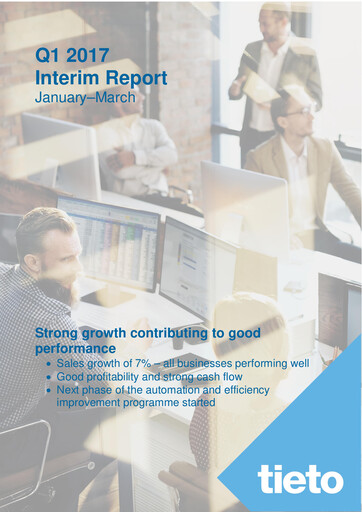Vorschaubild TietoEVRY Quartalsbericht 2017-q1