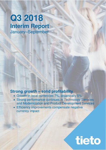 Vorschaubild TietoEVRY Quartalsbericht 2018-q3