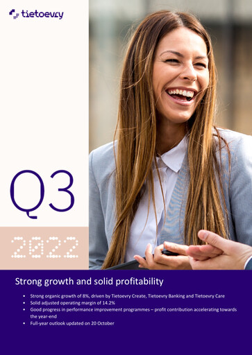 Vorschaubild TietoEVRY Quartalsbericht 2022-q3