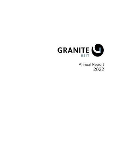 Thumbnail Granite REIT Annual Report 2022