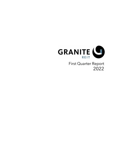 Thumbnail Granite REIT Quarterly Report 2022-q1