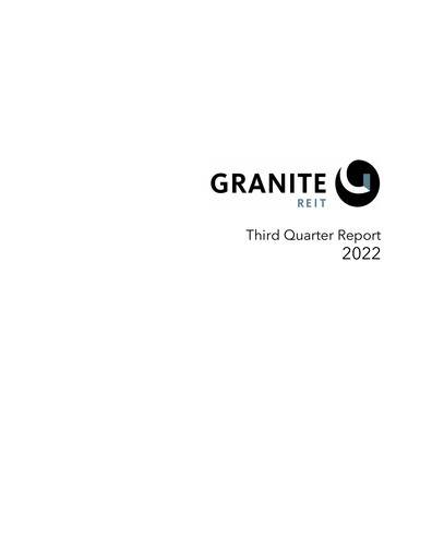 Thumbnail Granite REIT Quarterly Report 2022-q3
