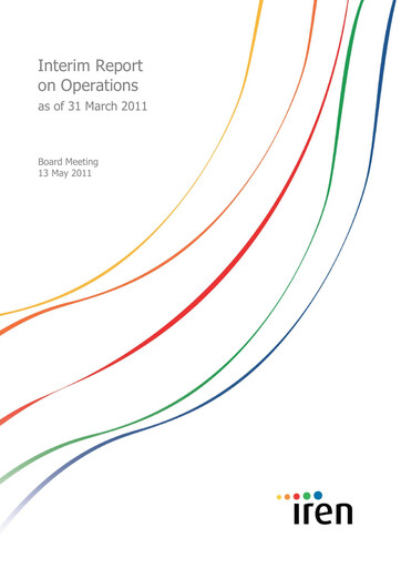 Thumbnail Iren Quarterly Report 2011-q1