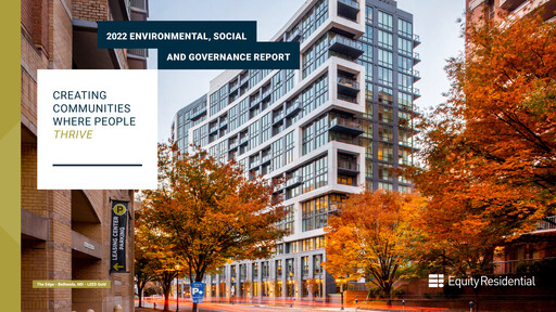 Thumbnail Equity Residential
 ESG Report 2022