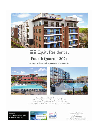 Vorschaubild Equity Residential
 Quartalsbericht 2024-q4