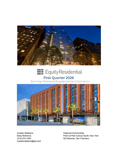 Vorschaubild Equity Residential
 Quartalsbericht 2026-q1