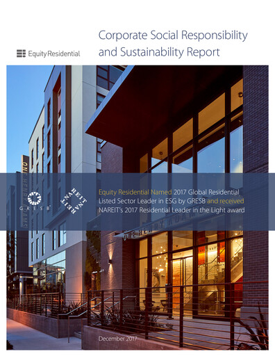 Thumbnail Equity Residential
 Sustainability Report 2017