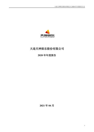 Thumbnail Tianyu Digital Technology (Dalian) Annual Report 2020