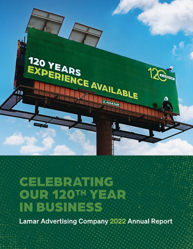 Thumbnail Lamar Advertising Annual Report 2022