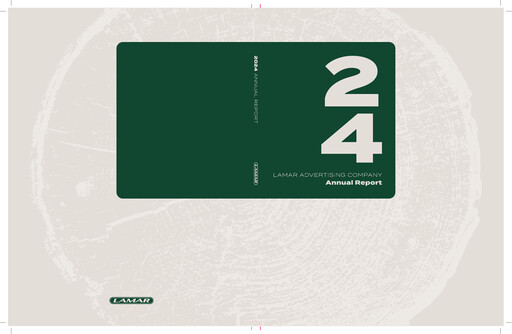 Thumbnail Lamar Advertising Annual Report 2024