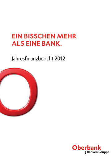 Thumbnail Oberbank Financial Report 2012