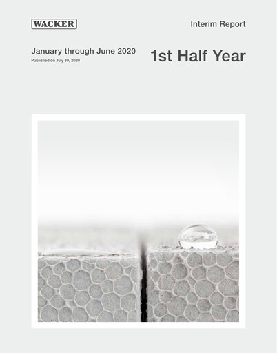 Thumbnail Wacker Chemie
 Half-year Report 2020-h1
