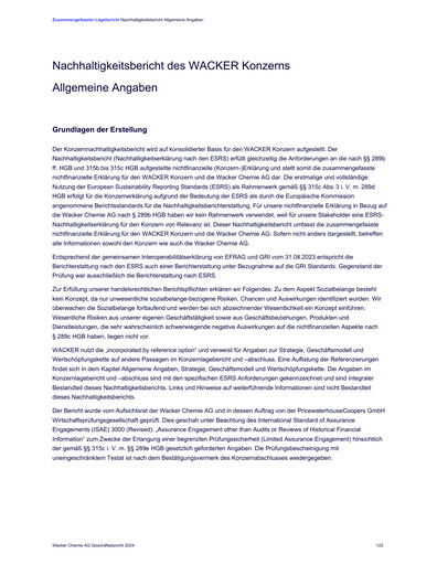 Thumbnail Wacker Chemie
 Sustainability Report 2024