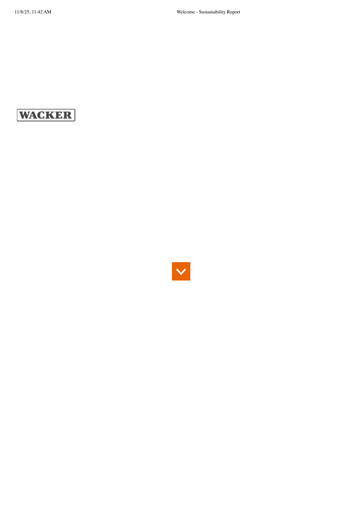 Miniature Wacker Chemie
 Rapport de durabilité 2013-2014