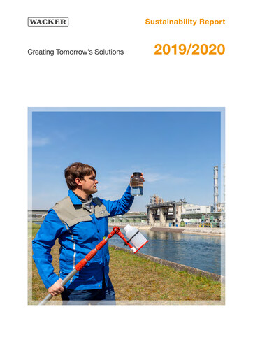 Vorschaubild Wacker Chemie
 Nachhaltigkeitsbericht 2019-2020