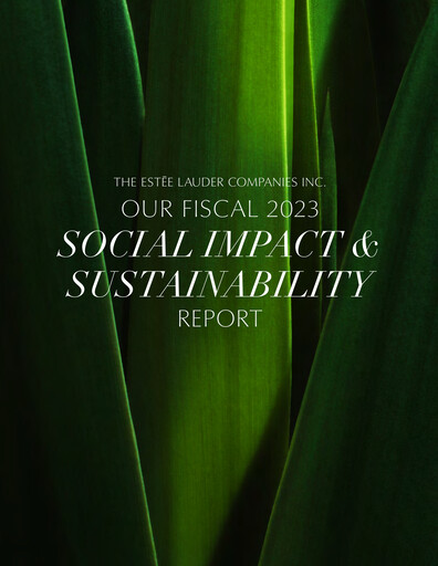 Thumbnail Estee Lauder Sustainability Report 2022-2023