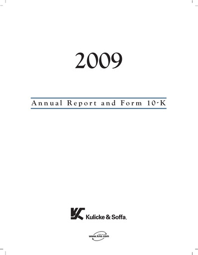 Thumbnail Kulicke and Soffa Industries Annual Report 2009