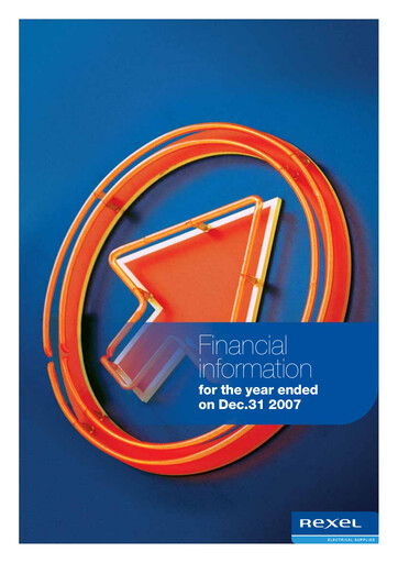 Thumbnail Rexel
 Financial Report 2007