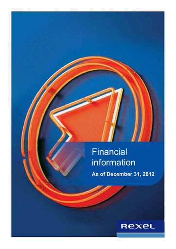 Thumbnail Rexel
 Financial Report 2012