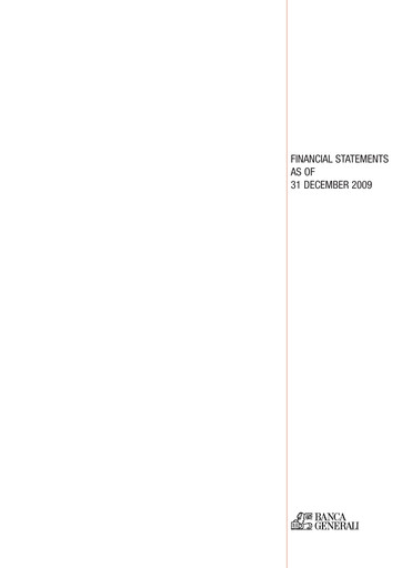 Thumbnail Banca Generali Annual Report 2009