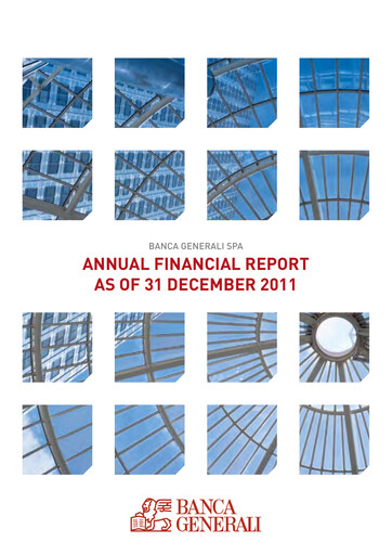 Thumbnail Banca Generali Annual Report 2011