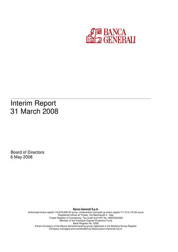 Thumbnail Banca Generali Quarterly Report 2008-q1