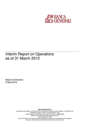 Thumbnail Banca Generali Quarterly Report 2012-q1