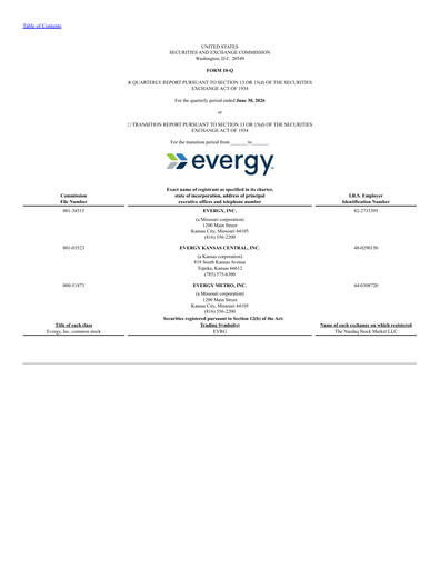 Thumbnail Evergy Quarterly Report 2026-q2