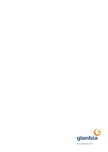 Thumbnail Glanbia plc Annual Report 2003