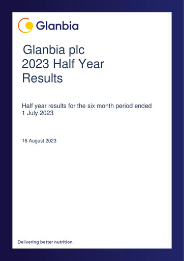 Thumbnail Glanbia plc Half-year Report 2023-h1