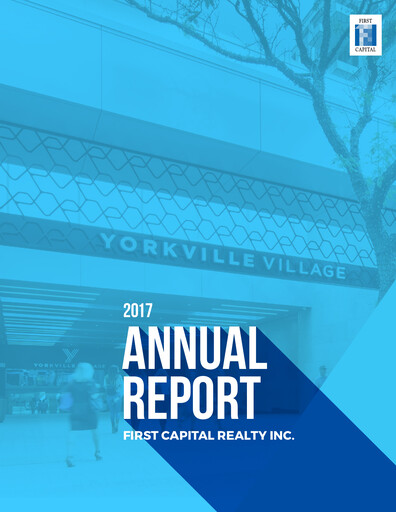 Thumbnail First Capital REIT Annual Report 2017
