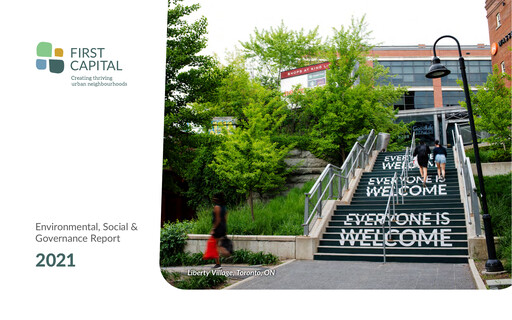 Thumbnail First Capital REIT ESG Report 2021