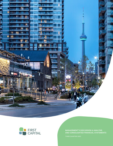 Thumbnail First Capital REIT Quarterly Report 2020-q3