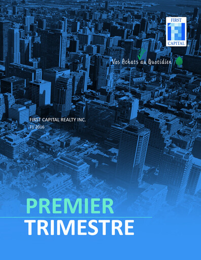 Thumbnail First Capital REIT Quarterly Report 2016-q1