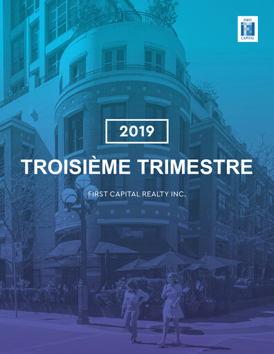 Thumbnail First Capital REIT Quarterly Report 2019-q3