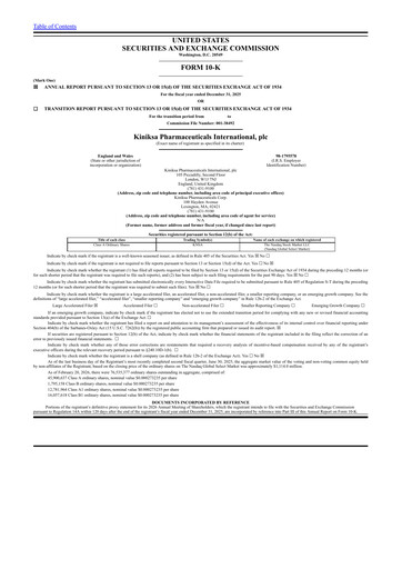 Thumbnail Kiniksa Pharmaceuticals
 Annual Report 2025