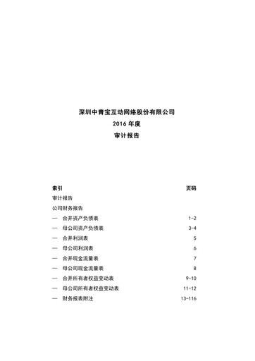 Thumbnail Shenzhen Zqgame Financial Statement 2016