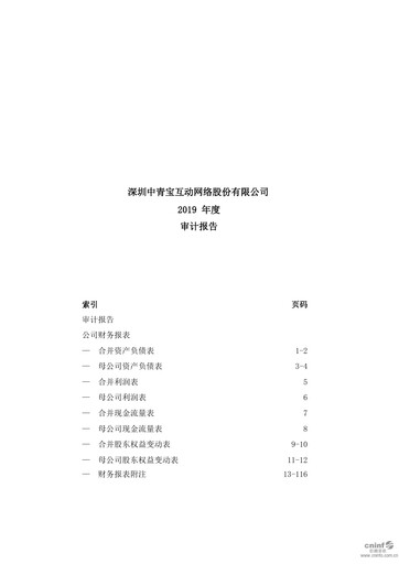 Thumbnail Shenzhen Zqgame Financial Statement 2019