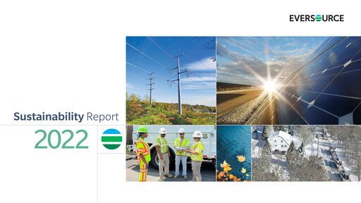 Thumbnail Eversource Energy Sustainability Report 2022