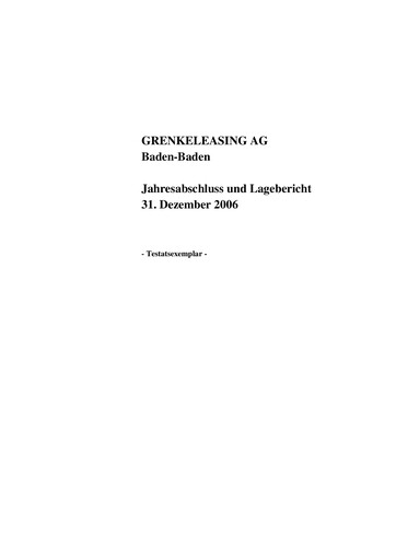 Thumbnail Grenke Financial Statement 2006