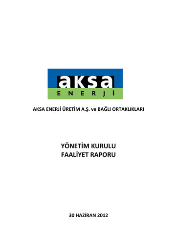 Thumbnail Aksa Energy Quarterly Report 2012-q2
