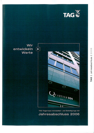 Thumbnail TAG Immobilien
 Financial Statement 2006